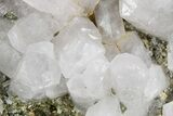 Columnar Calcite w/ Sparkling Chalcopyrite & Pyrite - Fluorescent! #360645-1